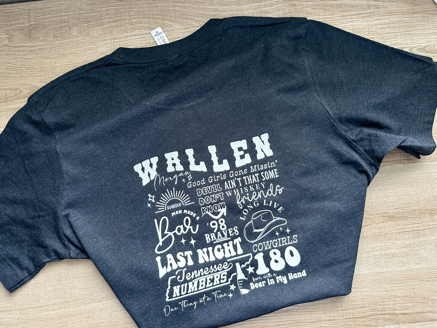 Morgan Wallen black tee