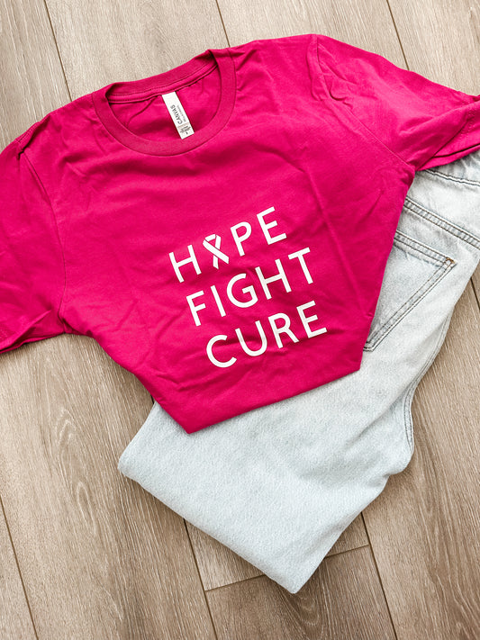 Hope breast cancer tee